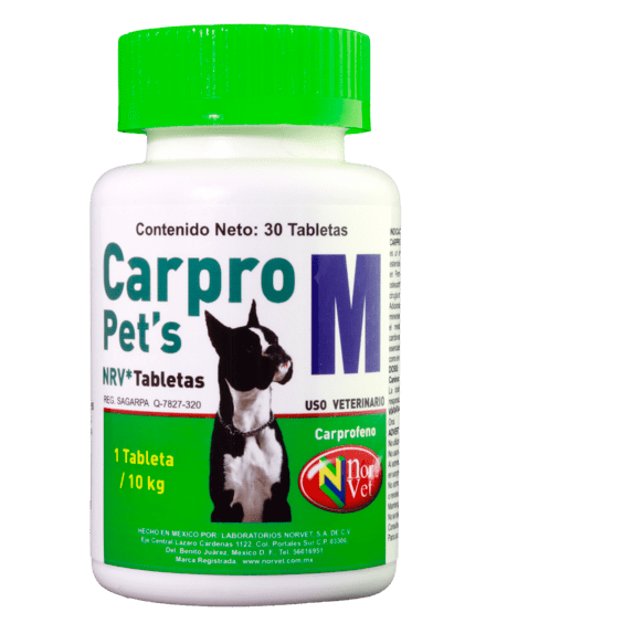 Carpro Pets M NRV 30 tabletas ( Carprofeno )